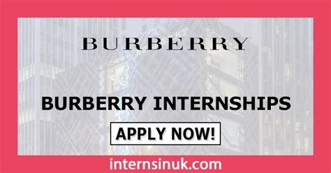 burberry internship uk|Burberry position map.